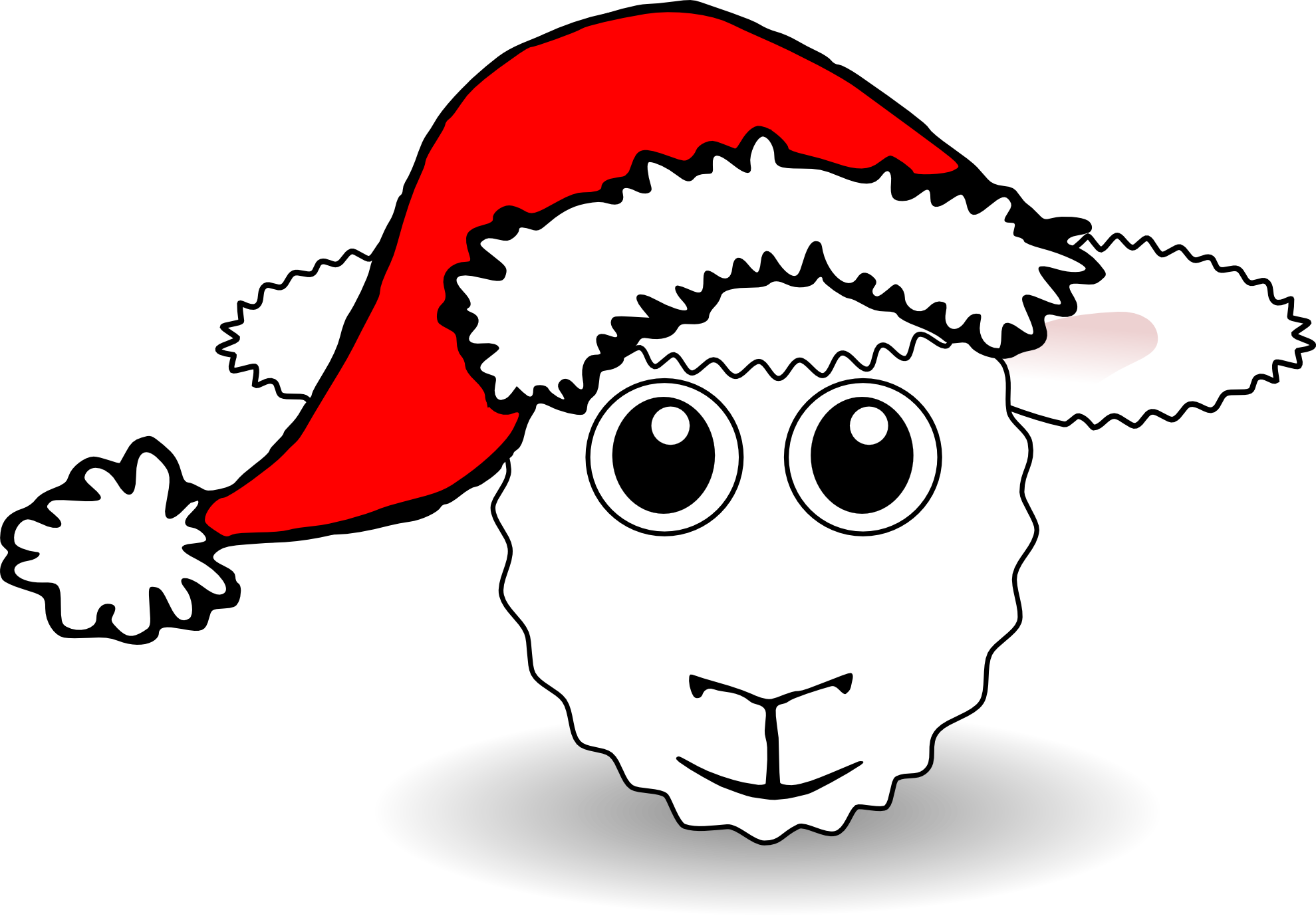 clipartist.net » Clip Art » palomaironique sheep face cartoon with ...