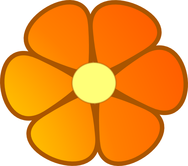 Orange Blossom Note Services clip art - vector clip art online ...