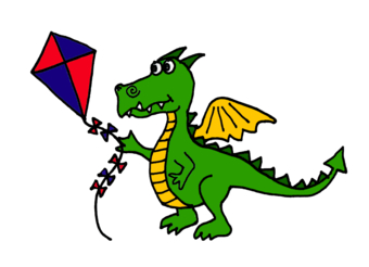 Cartoons Cute Dragon Flying Kite design by naturesfun, Animals t ...