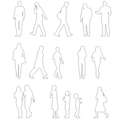 Outlines Of People