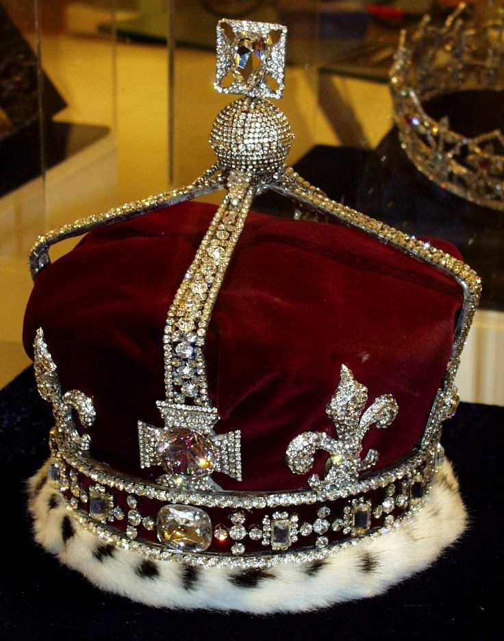 Reproductions of the British crown jewels