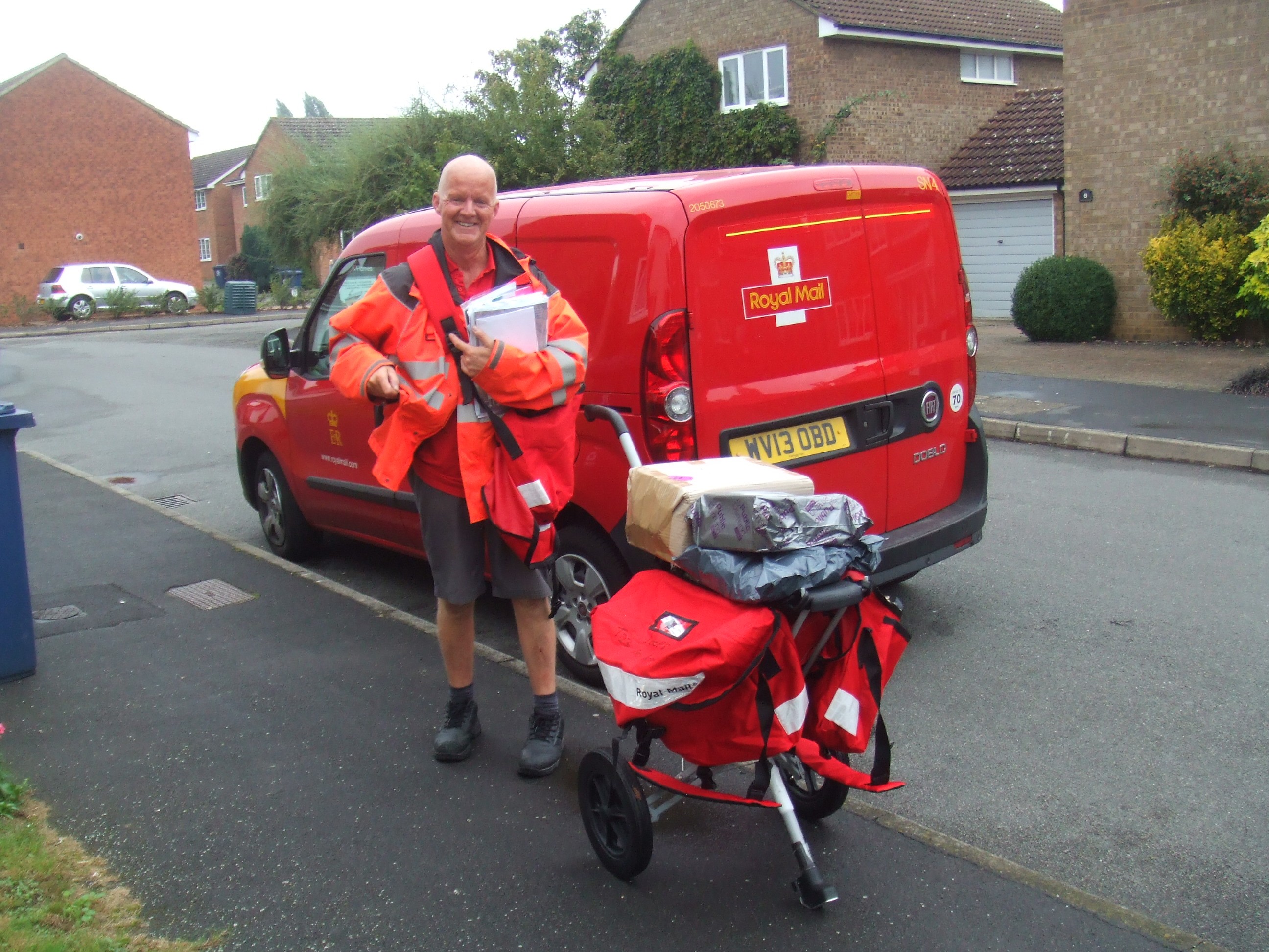 Our new postman with his new trolley on Oct 2nd 2013 | Individual ...
