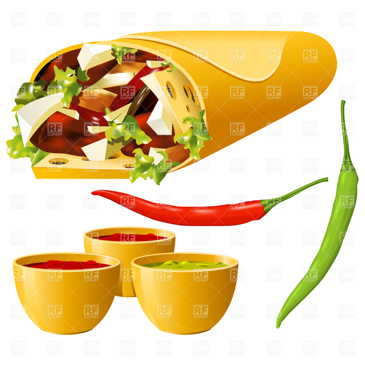 Mexican Food Clip Art Clipart - Free Clipart