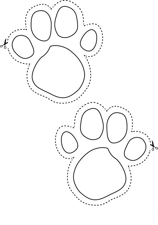 Footprint Template Printable - Invitation Templates