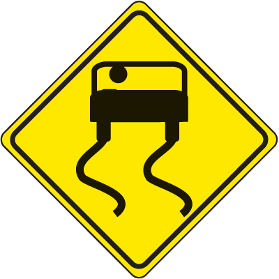 Traffic Signs - Slippery When Wet | Road Sign | Seton