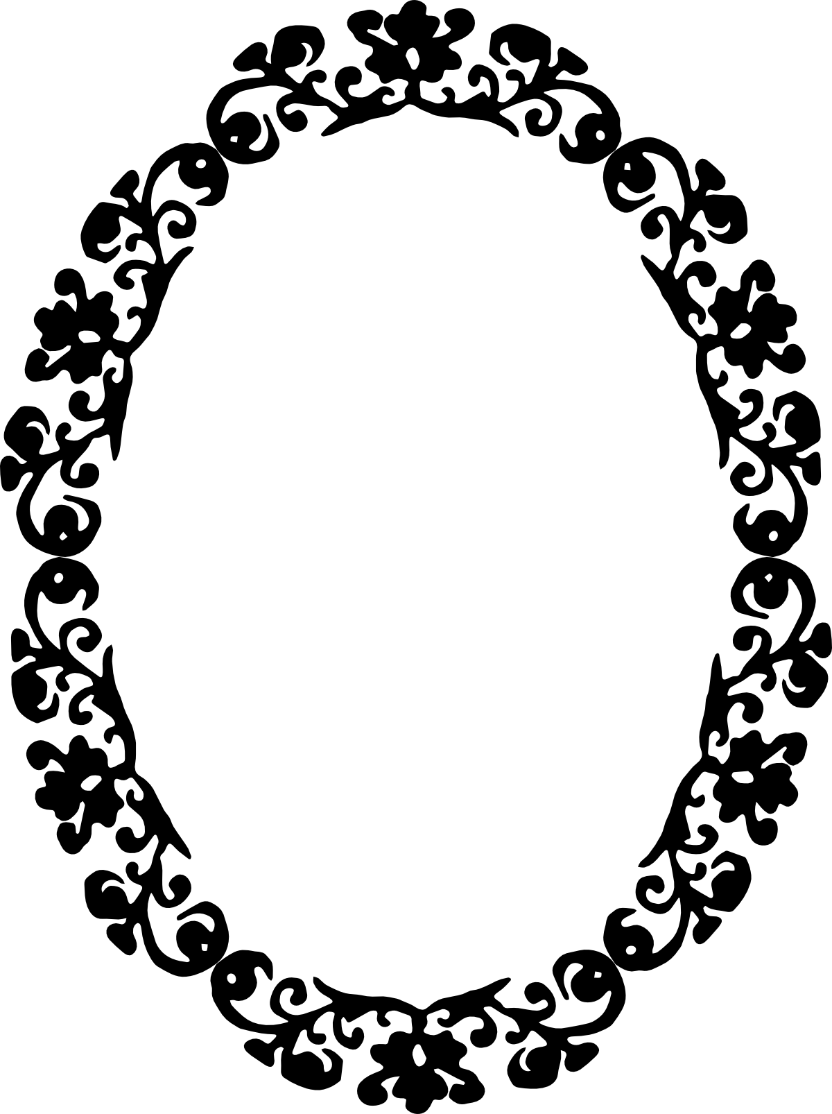 Vintage Oval Border Vector: AI and EPS Downloads