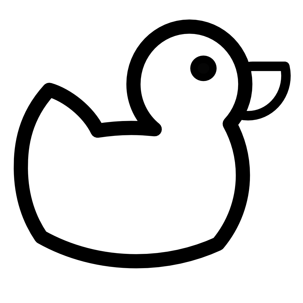 Rubber Duck Clipart Black And White | Clipart Panda - Free Clipart ...