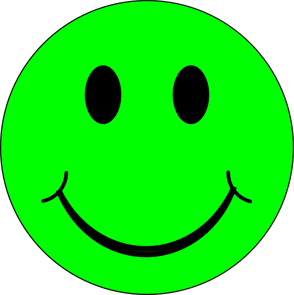 Happy Green Face Clip Art at Clker.com - vector clip art online ...