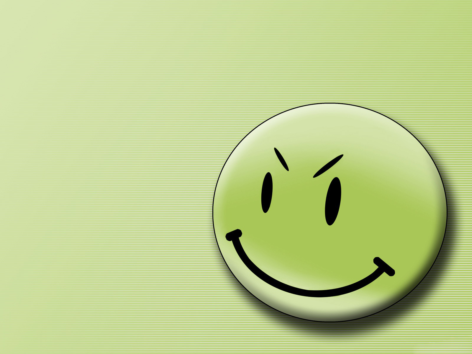 Desktop Wallpaper · Gallery · Computers · Green smiley face ...