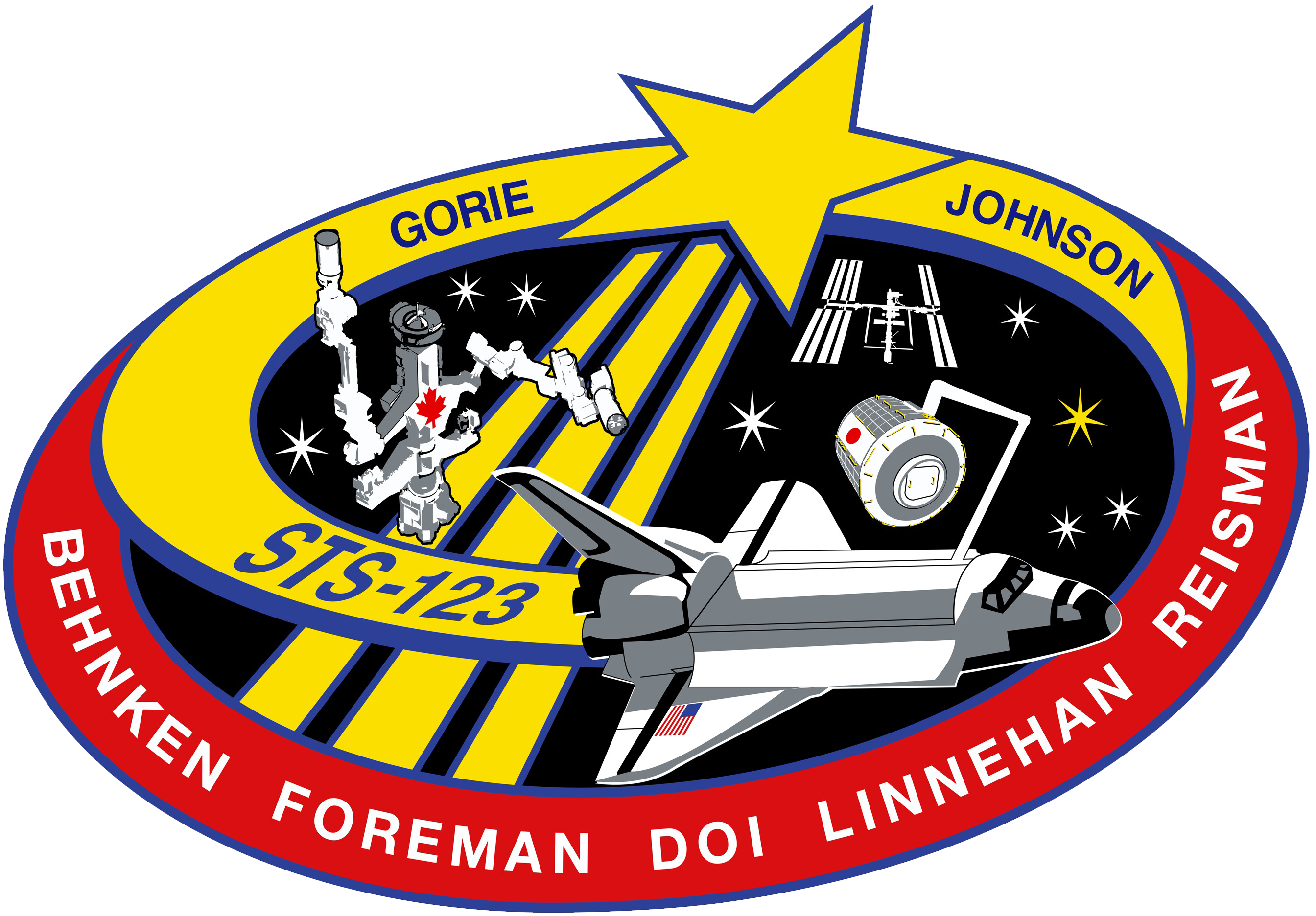 File:STS-123 patch.png - Wikimedia Commons