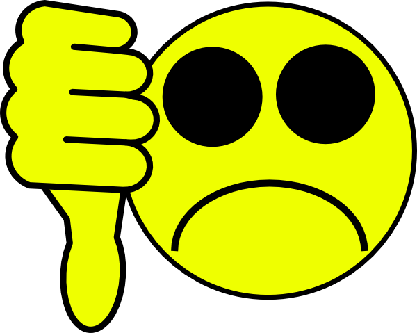 Thumbs Down Smiley clip art - vector clip art online, royalty free ...