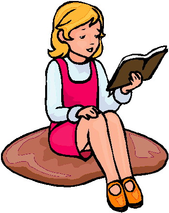 Girl Reading Book Clip Art - ClipArt Best