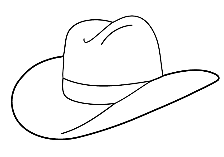 Cowboy Hat Clipart Black And White | Clipart Panda - Free Clipart ...
