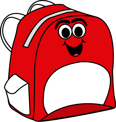 Cartoon Backpack Clip Art - Cartoon Backpack Vector Image