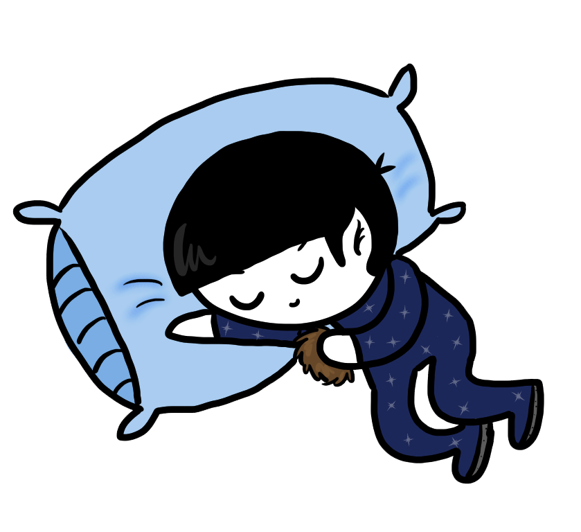 Sleepy Spock In The Pillow Zone by ChazzyLlama on deviantART