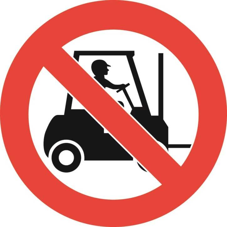 No Forklifts Graphic Floor Marker - ESE Direct