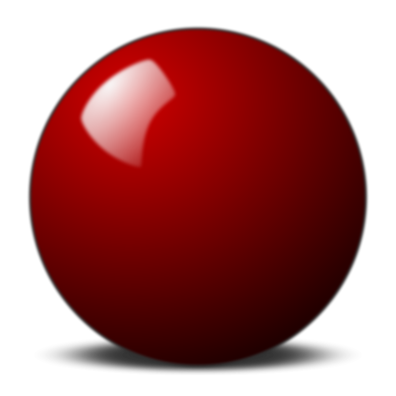 Stellaris Red Snooker Ball image - vector clip art online, royalty ...