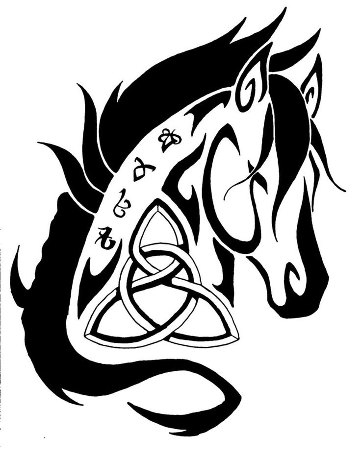 Celtic horse tattoo | Tattoos | Pinterest