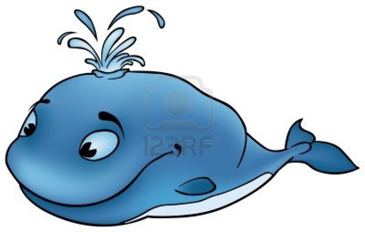 Fish R: Blue Fish Cartoon