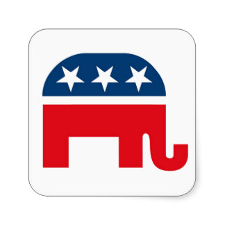 Republican Elephant Stickers, Republican Elephant Sticker Designs