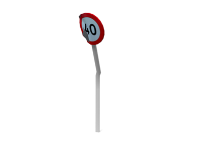 Speed limit | turn | traffic sign - Free material - Illustration