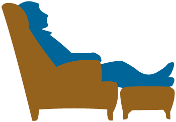 Father's Day Clip Art-Dad in Arm Chair Graphic