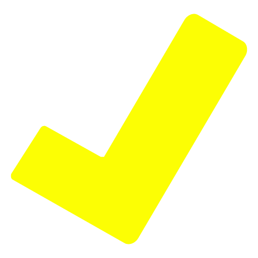 Yellow check mark icon - Free yellow check mark icons