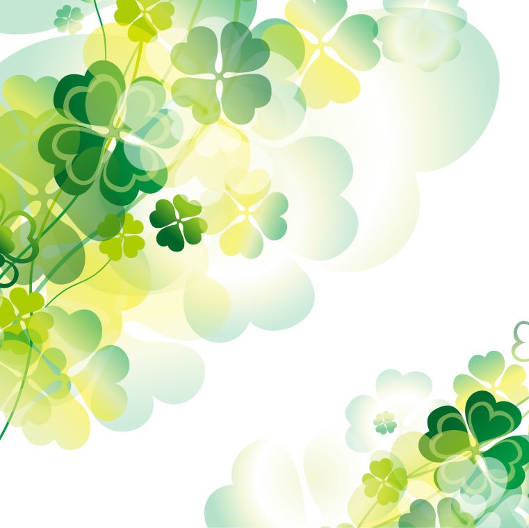 Abstract Green Floral Design Vector Illustration | Free Vector ...