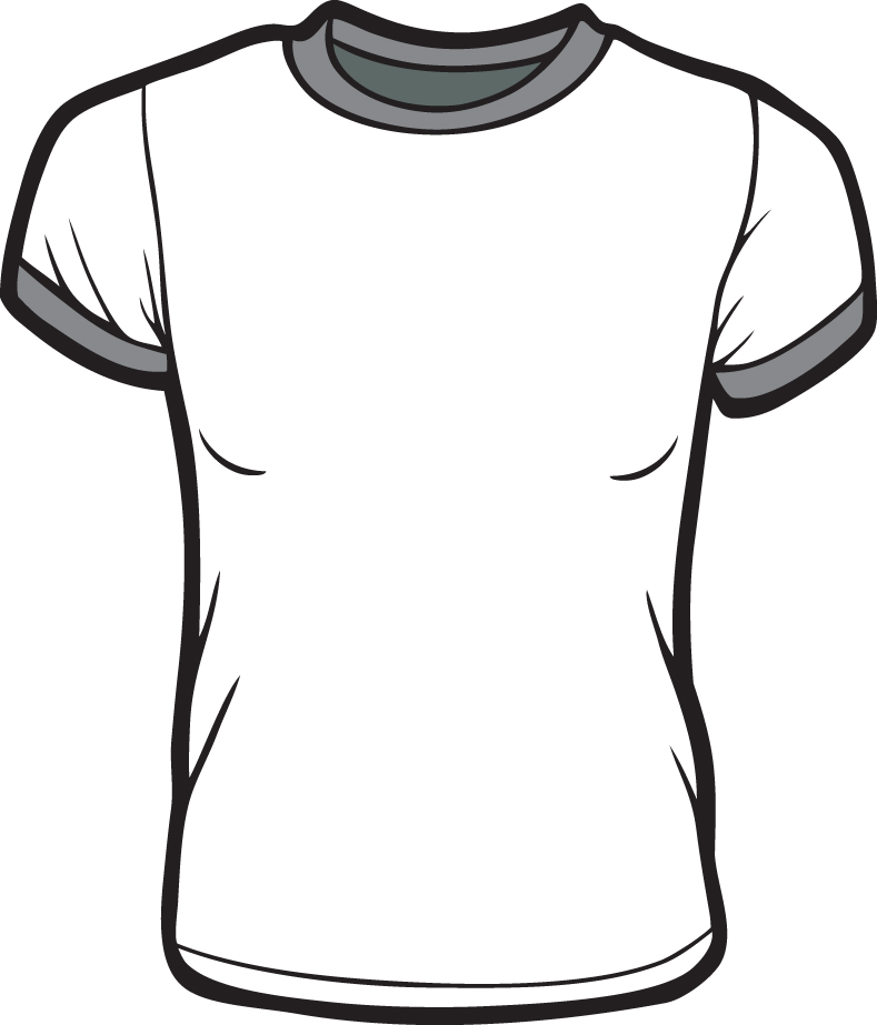 Printable T-shirt Template - Cliparts.co