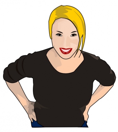 Download Woman Looking Up clip art Vector Free