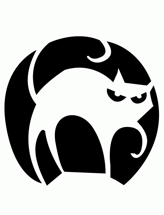 black cat - Free Printable Coloring Pages | Holloween fun | Pinterest