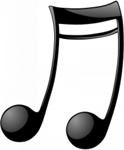 Double musical note outline Icons | Free Download