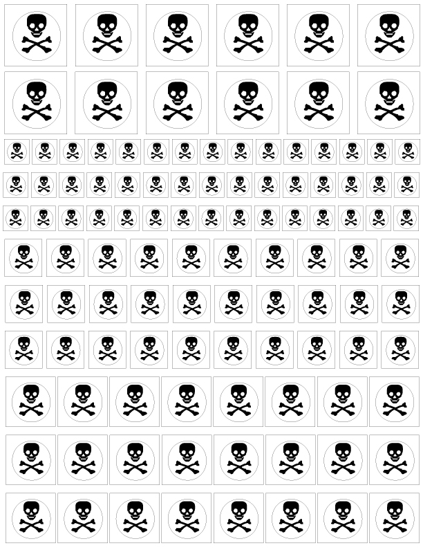 Art Stencils - Skull & Crossbones - As-skullcross - Sandblasting ...