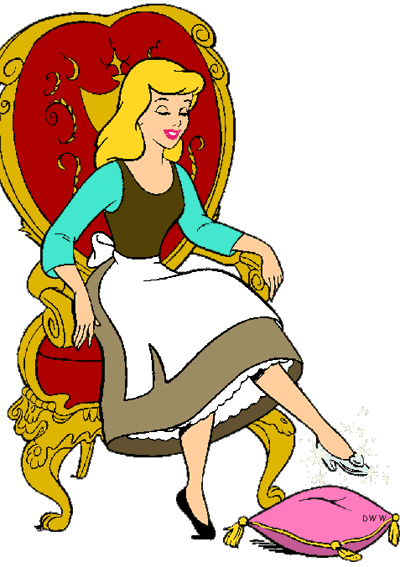 Cinderella with mice and bird friends clipart from Disney's ...