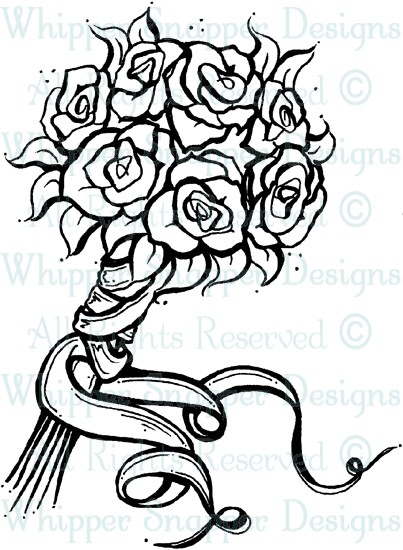 Imgs For > Rose Drawings With Ribbon