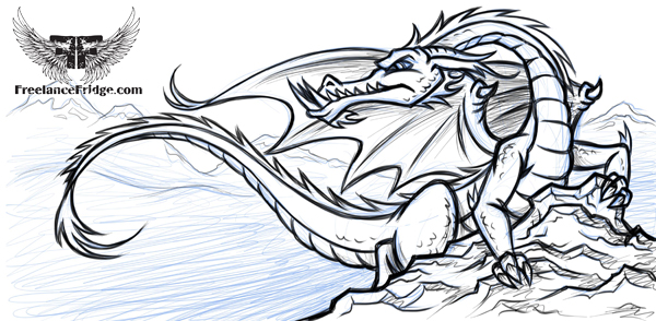 Cartoon Dragon : Freelance Fridge- Illustration & Character Design