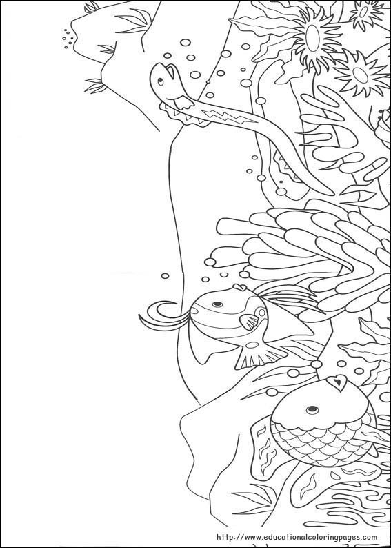 Rainbow Fish Coloring Pages free For Kids