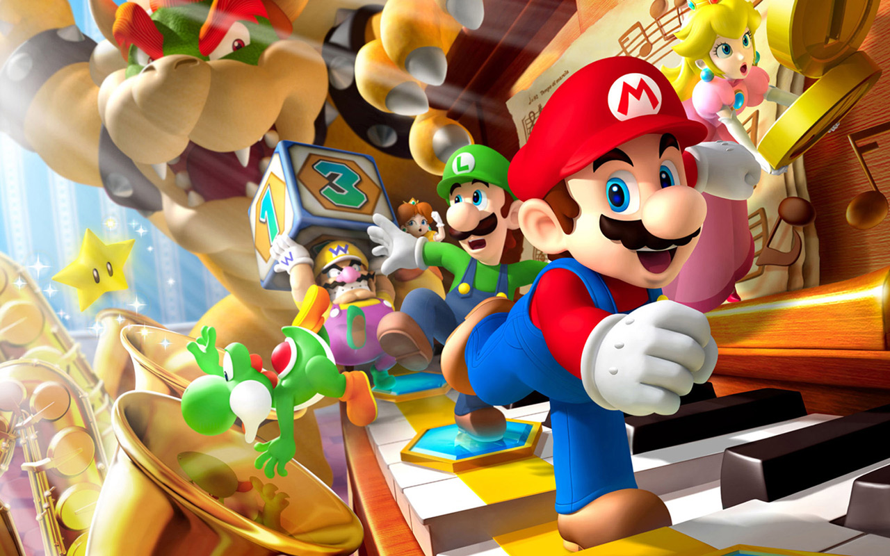 Free Super Mario Bros And Luigi computer desktop wallpaper