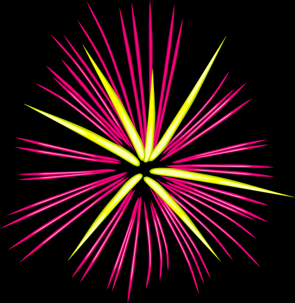 Pink Fireworks Clip Art at Clker.com - vector clip art online ...