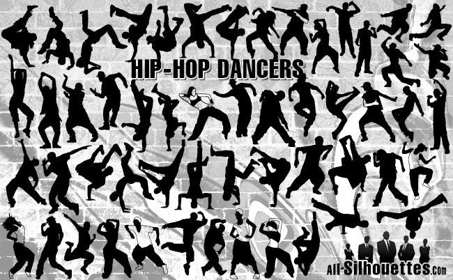 Hiphop dancers - All-Silhouettes