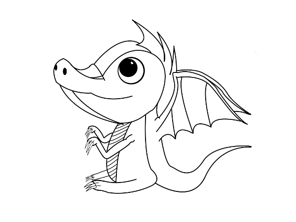 Cute Dragon Drawing - Spikey_Dragon © 2015 - Apr 2, 2010