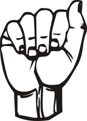 Sign Language A clip art - Download free Other vectors