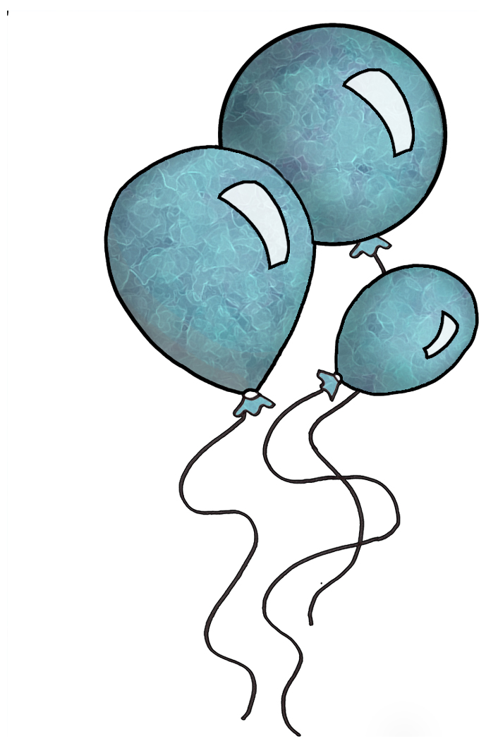 Pink Balloons Clipart