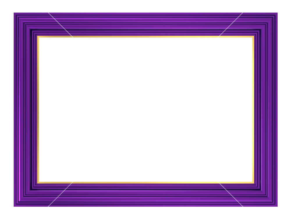 Violet Frame Isolated On White Background. Stock Image