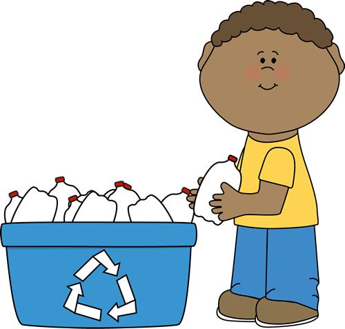 Boy Recycling Plastic Bottles Clip Art - Boy Recycling Plastic ...