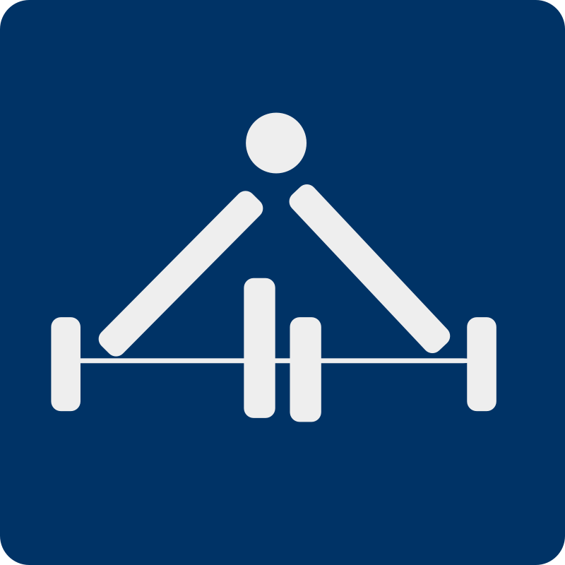 Clipart - weight lifting pictogram