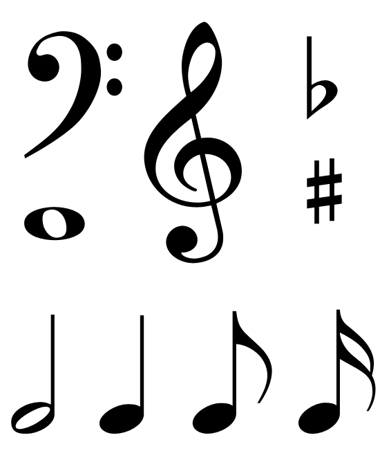 Single Music Notes Symbols | Clipart Panda - Free Clipart Images