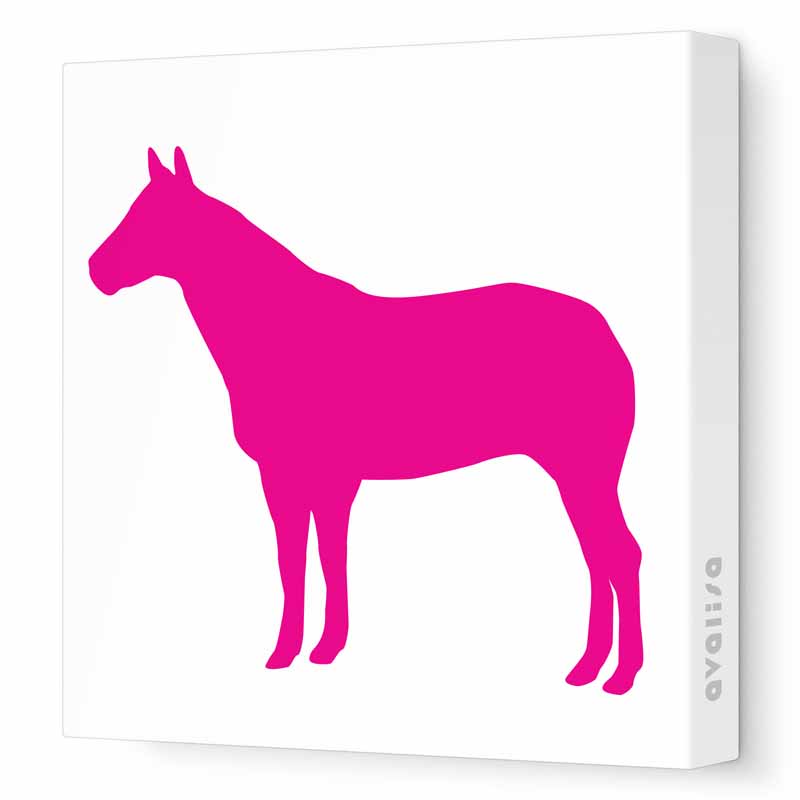 Horse Silhouette Canvas Wall Art by Avalisa - RosenberryRooms.