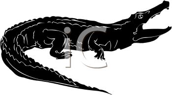Crocodile Clipart Black And White | Clipart Panda - Free Clipart ...