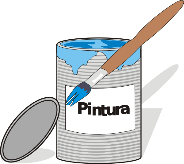 Aidiagre Paint Tin Can And Brush clip art - vector clip art online ...